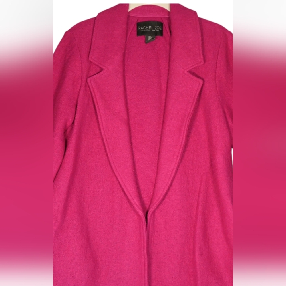 Rachel Zoe Wool Vibrant Pink Blazer/Peacoat